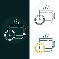café pausa vetor ilustração ícone Projeto