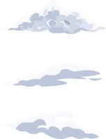 nuvem isolado em branco fundo desenho animado estilo vetor ilustração