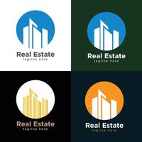 design de logotipo imobiliário vetor