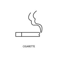 cigarro conceito linha ícone. simples elemento ilustração. cigarro conceito esboço símbolo Projeto. vetor