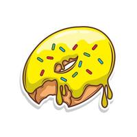 delicioso rosquinha vetor mão desenhar ilustração