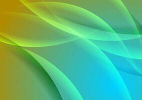 colorida brilhando brilhante ondas abstrato elegante fundo vetor
