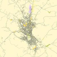 cidade mapa do sana'a Iémen vetor