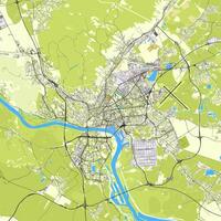 cidade mapa do bratislava, Eslováquia vetor