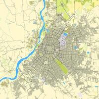 cidade mapa do santa cruz de la serra, Bolívia vetor