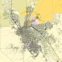 mapa do el passo, texas, EUA vetor