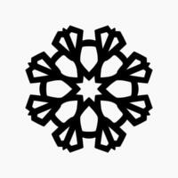islâmico geométrico. abstrato mandala. étnico decorativo elemento. islamismo, árabe, indiano, e otomano motivos vetor
