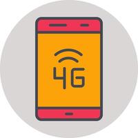 ícone de vetor 4g