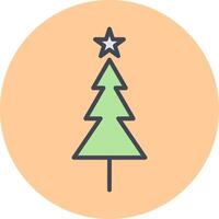 ícone de vetor de árvore de natal