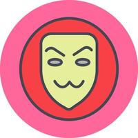 ícone de vetor de máscara de hacker