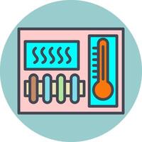 ícone de vetor de elemento de aquecimento