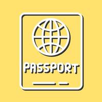 ícone de vetor de passaporte