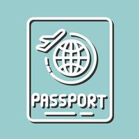 ícone de vetor de passaporte