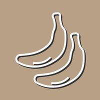 ícone de vetor de banana