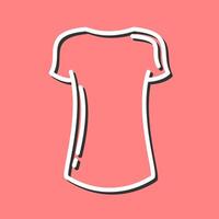 ícone de vetor de camisa feminina