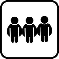 ícone de vetor de membros da equipe