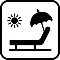 ícone de vetor de praia