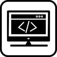 ícone de vetor de codificação html