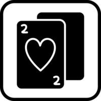 ícone de vetor de cartas de jogar