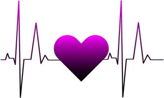 ecg coração batida linha ícone símbolo, coração batida pulso hospital logotipo placa. vetor. vetor