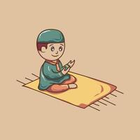 islâmico Ramadã personagem atividade vetor gráfico ilustração. adequado para Ramadã Projeto necessidades 07