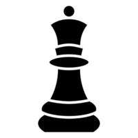 Preto vetor xadrez ícone isolado em branco fundo