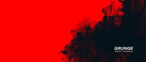 fundo grunge abstrato preto e vermelho vetor