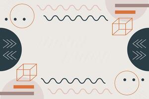 complexo abstrato geométrico forma com pálido detalhes vetor fundo modelo