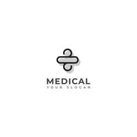 criativo moderno médico logotipo Projeto. vetor