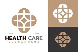médico saúde Cuidado logotipo Projeto vetor símbolo ícone ilustração