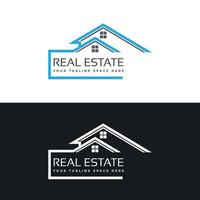 vetor real Estado construção propriedade casa logotipo