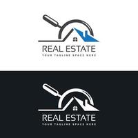 vetor real Estado construção propriedade casa logotipo