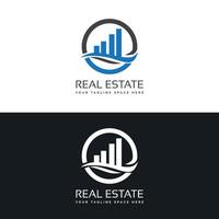 vetor real Estado construção propriedade casa logotipo