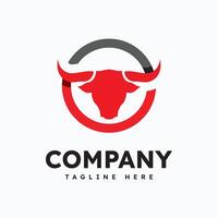 touro Touro logotipo ícone, modelo vetor ilustração