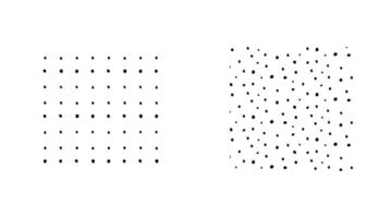 conjunto do vetor ilustração desatado Preto ponto padronizar com diferente grunge efeito arredondado pontos isolado em branco fundo. abstrato Projeto para impressão