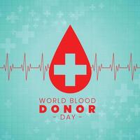 sangue doação dia internacional evento poster Projeto vetor