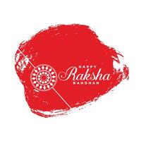 feliz raksha bandhan abstrato vermelho fundo Projeto vetor