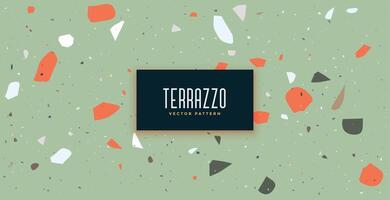 clássico terrazzo chão padronizar fundo com vintage cores vetor