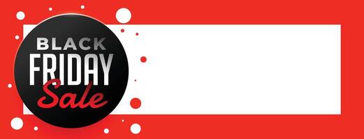 Preto Sexta-feira venda exclusivo bandeira com texto espaço vetor