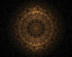 ornamental mandala padronizar étnico fundo dentro dourado estilo vetor