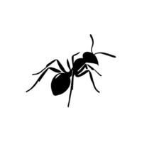 ilustração com formiga silhuetas isolado em branco fundo vetor