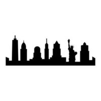 skyline de nova york vetor