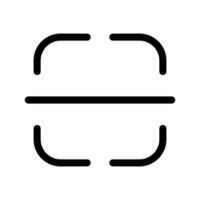Varredura ícone vetor símbolo Projeto ilustração