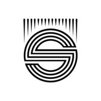 carta s escudo segurança logotipo proteção símbolo. carta s dentro a escudo e círculo com monograma estilo vetor
