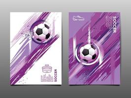 futebol modelo Projeto , futebol bandeira, esporte disposição projeto, esboço, desenho, vetor ,abstrato fundo