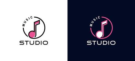 música estúdio afinação ícone símbolo logotipo simples Projeto vetor