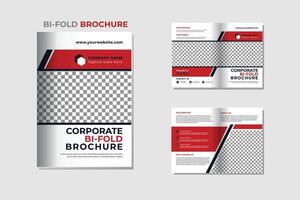 modelo de design de brochura corporativa bifold vetor