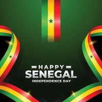 Senegal independência dia Projeto ilustração coleção vetor