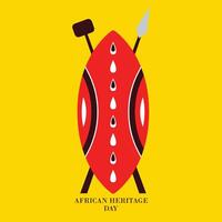 africano mundo herança dia elemento vetor