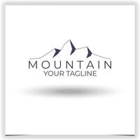 vetor montanha logotipo Projeto modelo